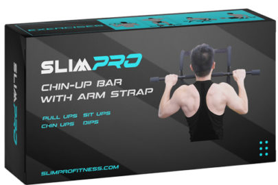 chinup bar with arm strap packaging