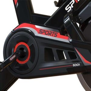 A vibrant sunset over a calm sea, with warm hues reflecting on the water.