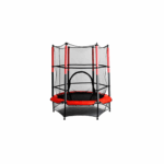 55" Kids Trampoline, with Safety Enclosure Net,Outdoor Indoor Trampolines