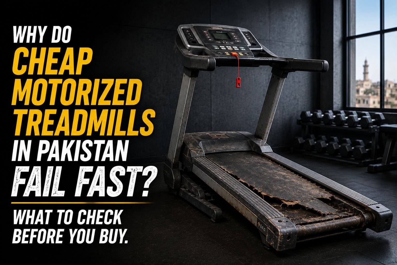 Why Do Cheap Motorized Treadmills in Pakistan Fail Fast? What to Check Before You Buy