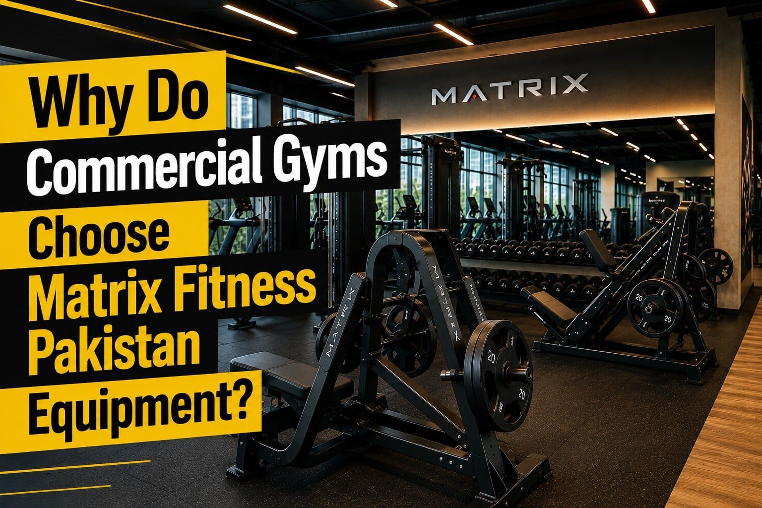 Why Do Commercial Gyms Choose Matrix Fitness Pakistan Equipment?